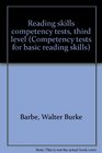 Reading skills competency tests third level