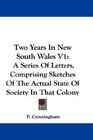 Two Years In New South Wales V1 A Series Of Letters Comprising Sketches Of The Actual State Of Society In That Colony