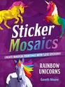 Sticker Mosaics Rainbow Unicorns Create Magical Paintings with 1942 Stickers