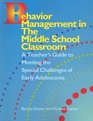 Behavior Management in the Middle School Classroom