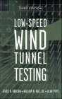 LowSpeed Wind Tunnel Testing