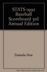 STATS 1992 Baseball Scoreboard 3rd Annual Edition