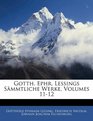 Gotth Ephr Lessings Smmtliche Werke Volumes 1112