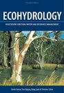 Ecohydrology Vegetation Functio Water and Resource Management