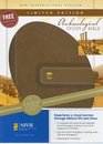 Archaeological Study Bible: New International Version, Cashew/Caramel, European Leather, An Illustrated Walk Through Biblical History and Culture, European Leather