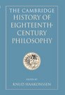 Cambridge History of EighteenthCentury Philosophy