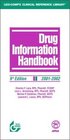 Drug Information Handbook 20012002