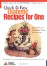 Quick  Easy Diabetic Recipes For One