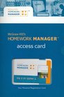 Homework Manager Access card to accompany Accounting What the Numbers Mean