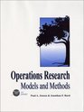 Operations Research Models and Methods