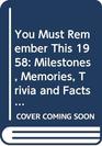 You Must Remember This 1958 Milestones Memories Trivia and Facts News Events Prominent Personalities  Sports Highlights of the Year