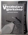 Vocabulary Workshop 2011 Level Orange Test Booklet Form A