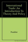 International Trade An Introduction to Theory and Policy