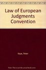 Law of the European Judgments Convention