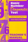 Basic Number Diagnostic Test Teacher's Manual Individual Assessment Diagnosis and Followup in Basic Number Skills