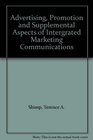 Advertising Promotion and Supplemental Aspects of Intergrated Marketing Communications
