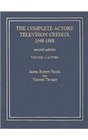 The Complete Actors' Television Credits 19481988 vol 1 only