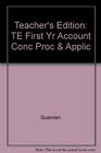 Teacher's Edition TE First Yr Account Conc Proc  Applic