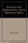 Business and Mathematics Quick Reference Tables