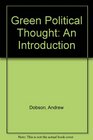 Green Political Thought An Introduction