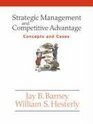 Strategic Management and Competitive Advantage Concepts and Cases