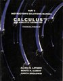 Calculus and Analytic Geometry Part II Instructor's Manual 7th Edition Thomas / Finney