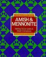 Beautiful Quilts Amish and Mennonite  Making Classic Quilts  Modern Variations