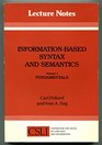 InformationBased Syntax and Semantics Volume 1 Fundamentals