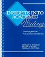 Insights into Academic Writing Strategies for Advanced Students