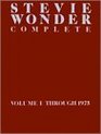 Stevie Wonder  Complete Vol 1 Piano/Vocal/Chords