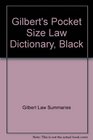 Gilbert's Pocket Size Law Dictionary6 unit prepack Newly Expanded 2nd Edition