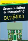 Green Building  Remodeling for Dummies Pocket Edition