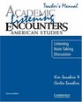 Academic Listening Encounters American Studies Teacher's Manual Listening Note Taking and Discussion