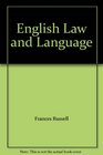 English Law and Language