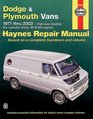 Haynes Repair Manuals Dodge  Plymouth Vans 19712003
