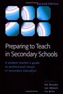 Preparing to Teach in Secondary Schools