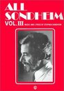 All Sondheim Volume 3