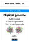 Physique gnrale Tome 1 Mcanique et thermodinamique 1er cycle IUT prpas Cours et exercices corrigs