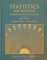 Student Solutions Manual for Statistics for Business Decision Making and Analysis