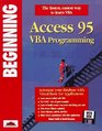 Beginning Access 95 Vba Programming