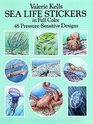 Sea Life Stickers in Full Color  48 PressureSensitive Designs
