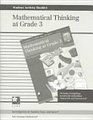 Mathematical Thinking at Grade 3  Introduction