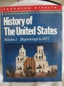 History of the U.S., Vol. 1