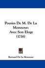 Poesies De M De La Monnoye Avec Son Eloge