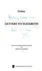 Celine Letters to Elizabeth