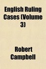 English Ruling Cases