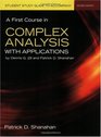 Study Study Guide to accompany A First Course in Complex Analysis with Applications Second Edition