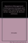 Operations Management Contemporary Concepts and Cases