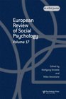 European Review of Social Psychology Volume 17