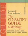 The St Martin's Guide to Writing Instructor's Resource Manual